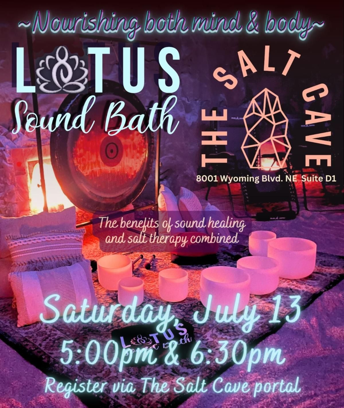 Lotus Sound Bath at The Salt Cave ABQ
