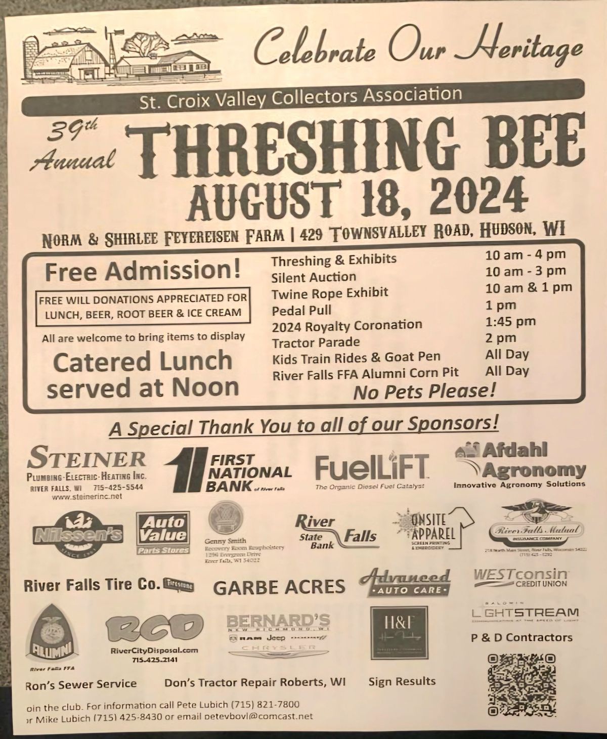 39th Annual Threshing Bee