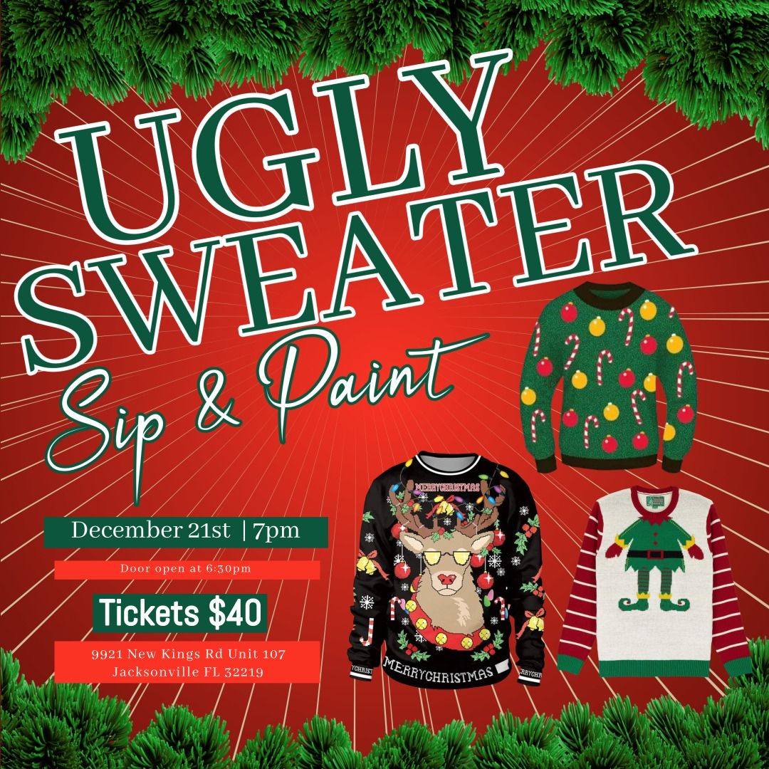 Ugly Sweater Sip & Paint