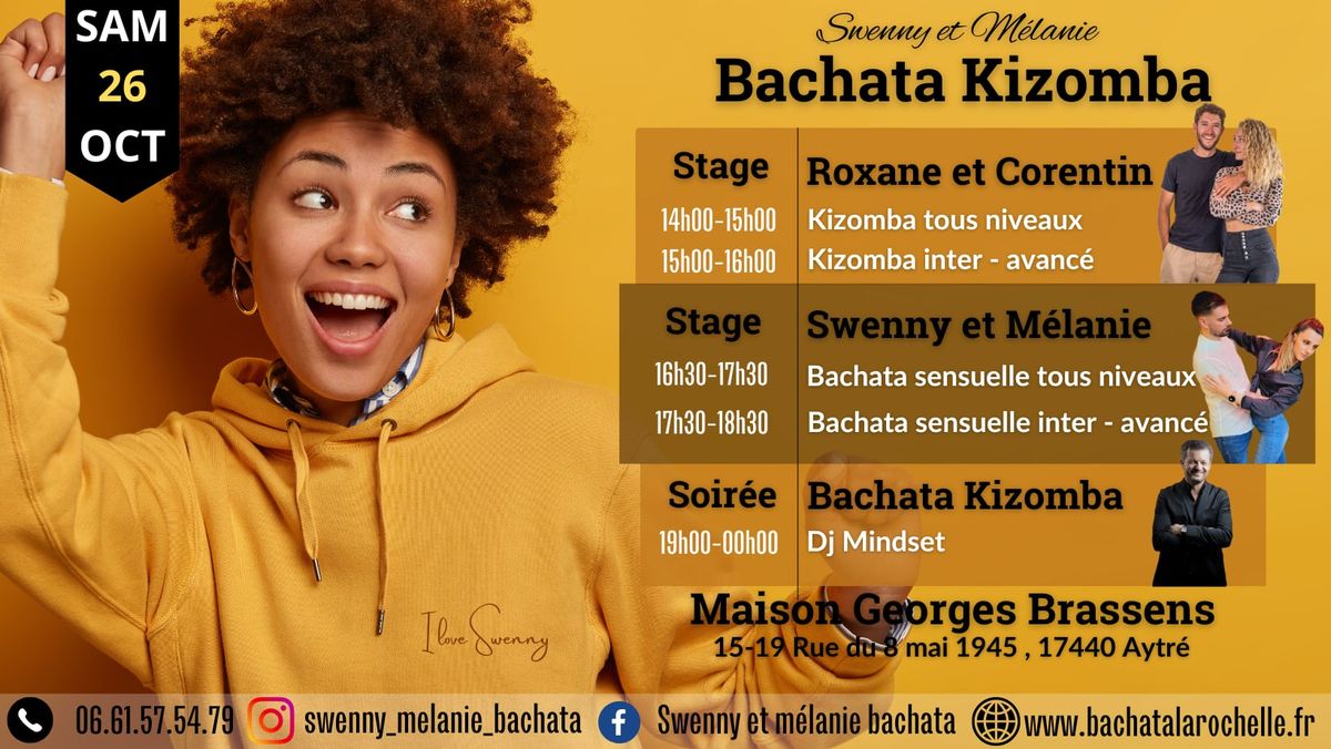 Stages et soir\u00e9e bachata \/ kizomba - Swenny et M\u00e9lanie