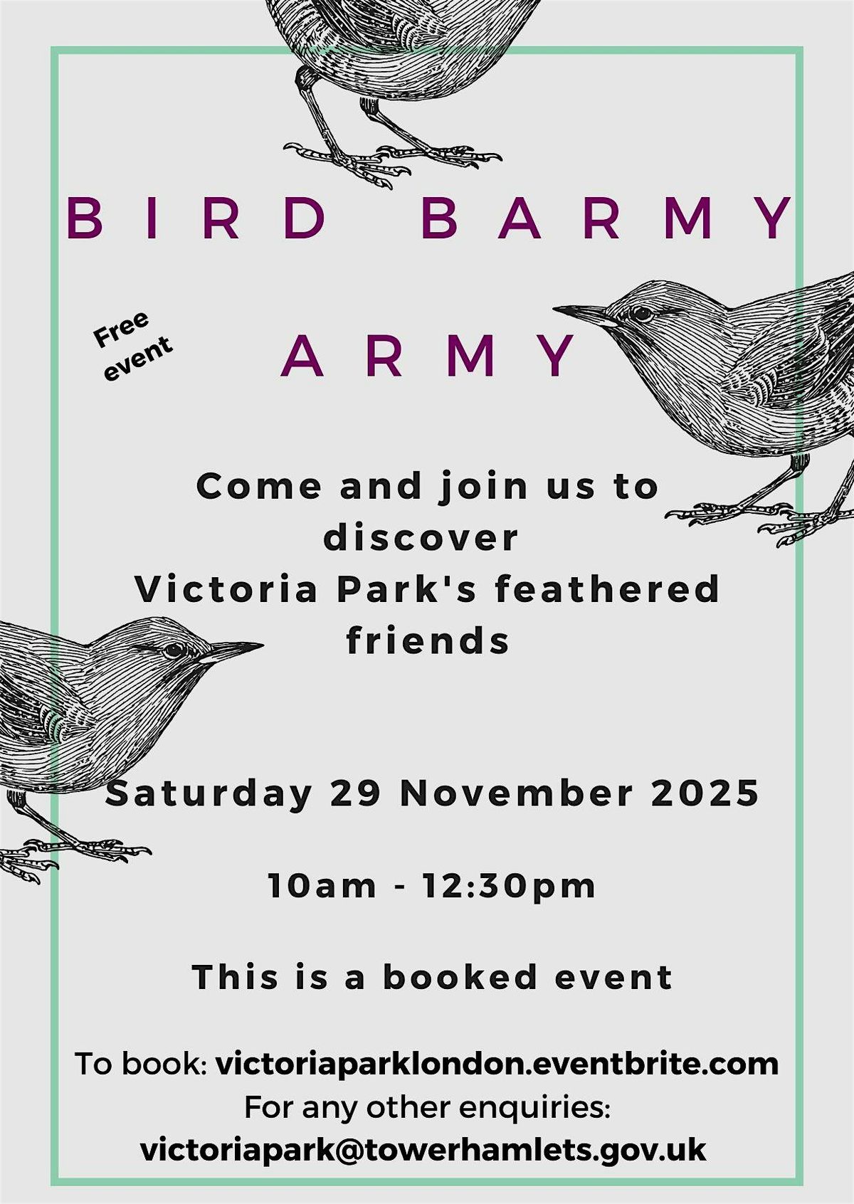 Bird Barmy Army.