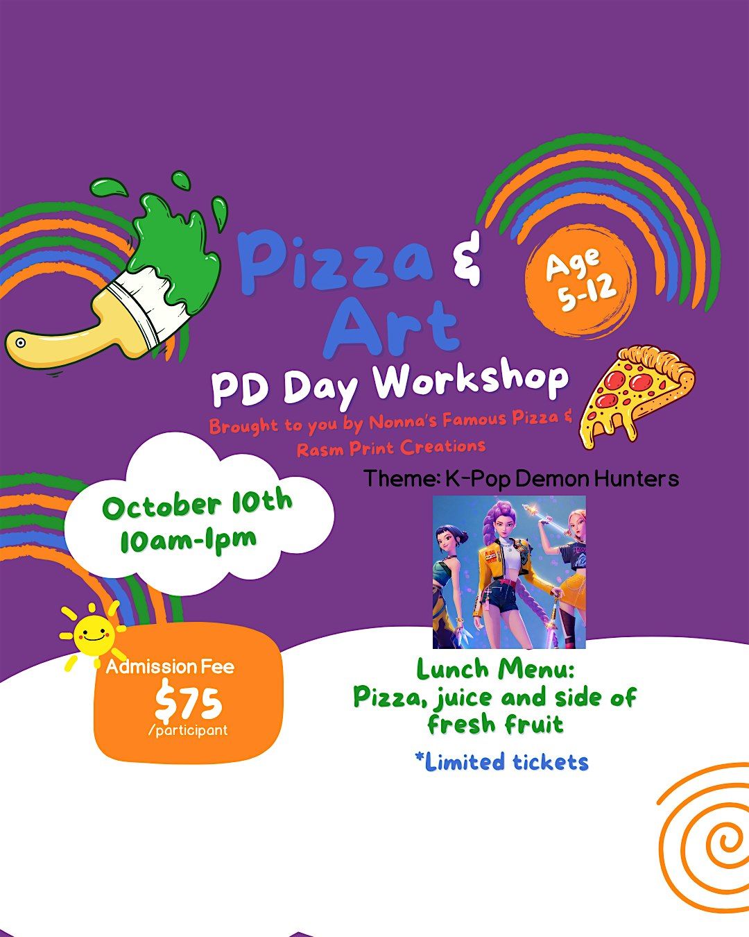 Pizza & Art PD Day Workshop (OCSB edition)