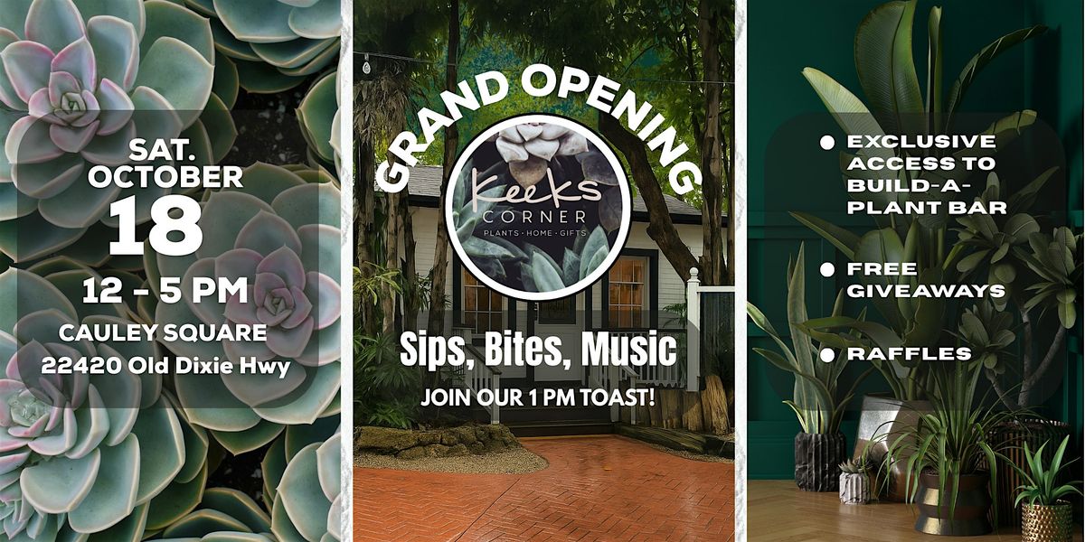 FREE EVENT: Keeks Corner Grand Opening!