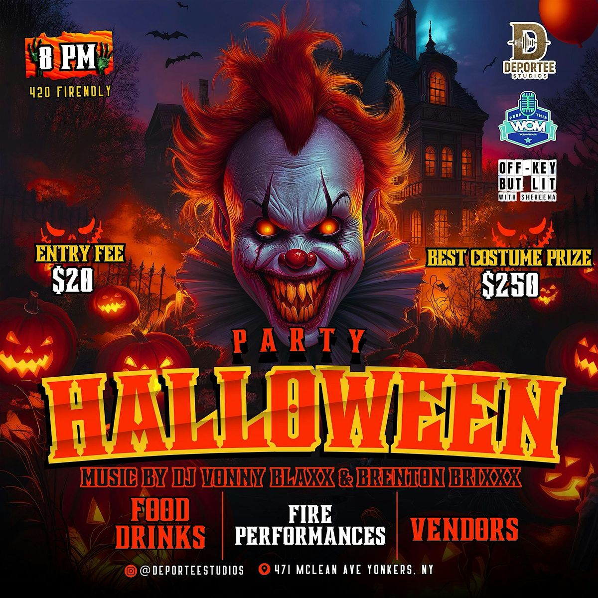 Deportee Halloween Party | 420 + Live Acts