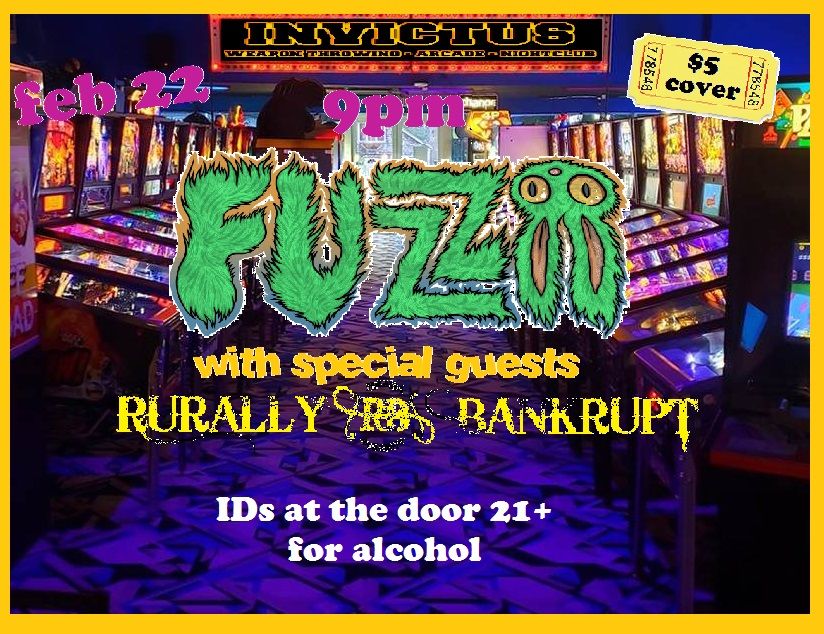 Invictus with Fuzzii and special guests Rurally Bankrupt