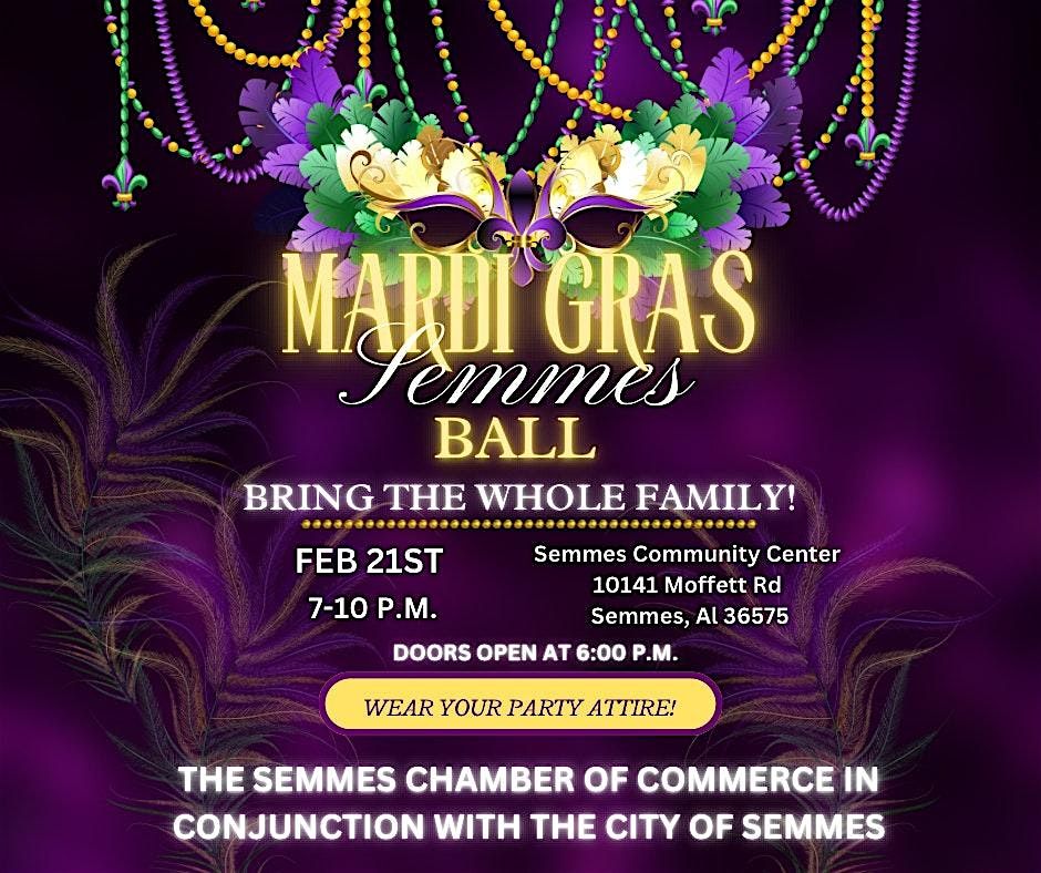 Semmes First Annual Mardi Gras Ball: A family friendly event!