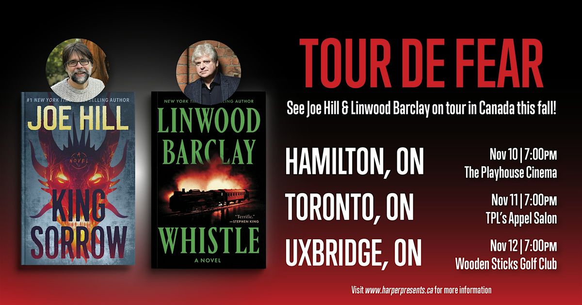 gritLIT Presents: Joe Hill and Linwood Barclay at the Playhouse Cinema