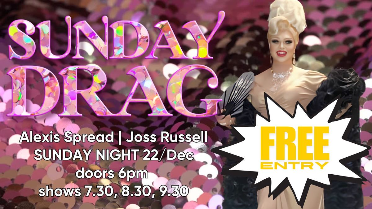 Sunday Drag at Piano Bar Geelong with Alexis Spread and Joss Russell