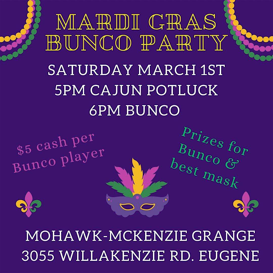 Mardi Gras Bunco Party