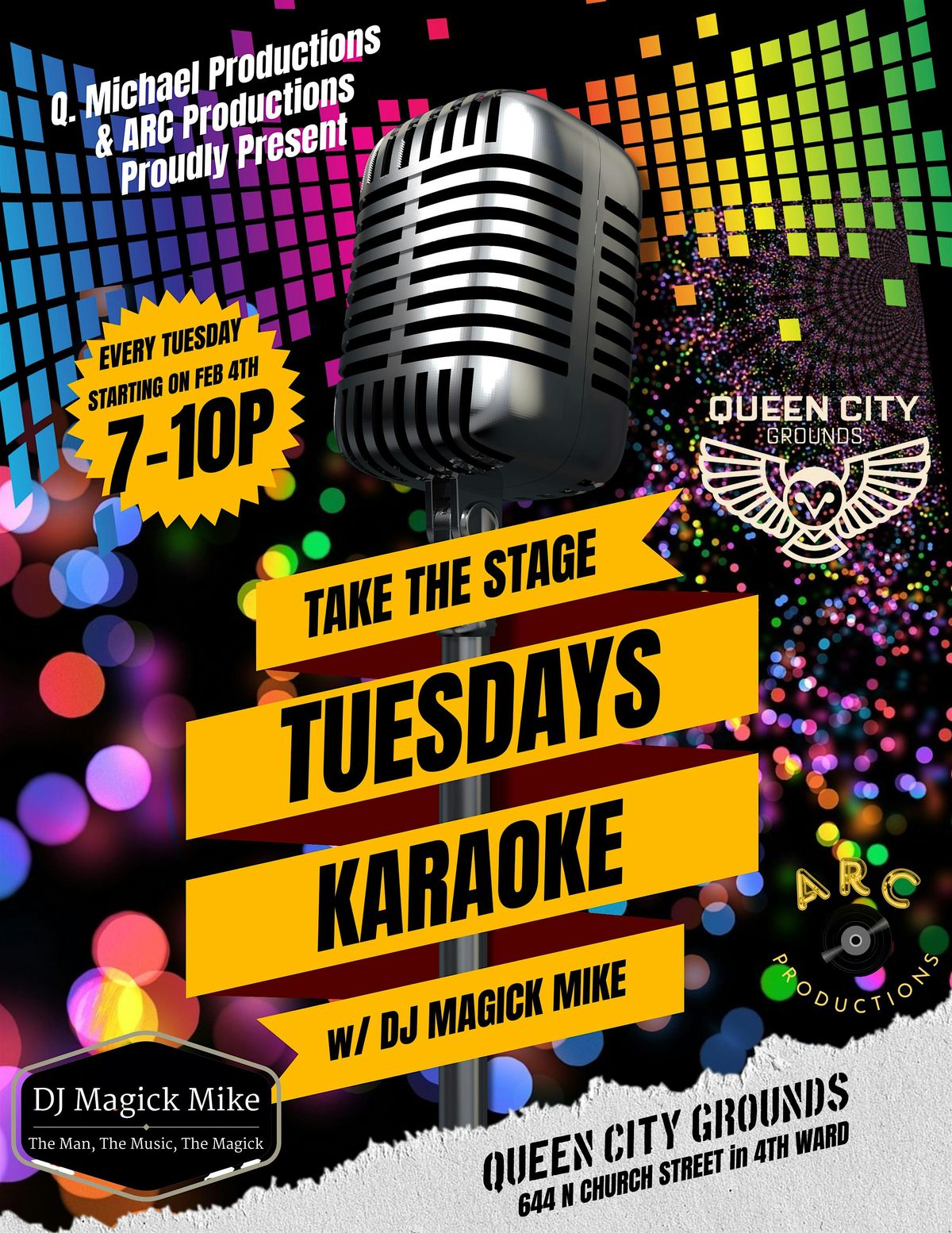 Take the Stage Tuesdays - Karaoke Night at Queen City Grounds