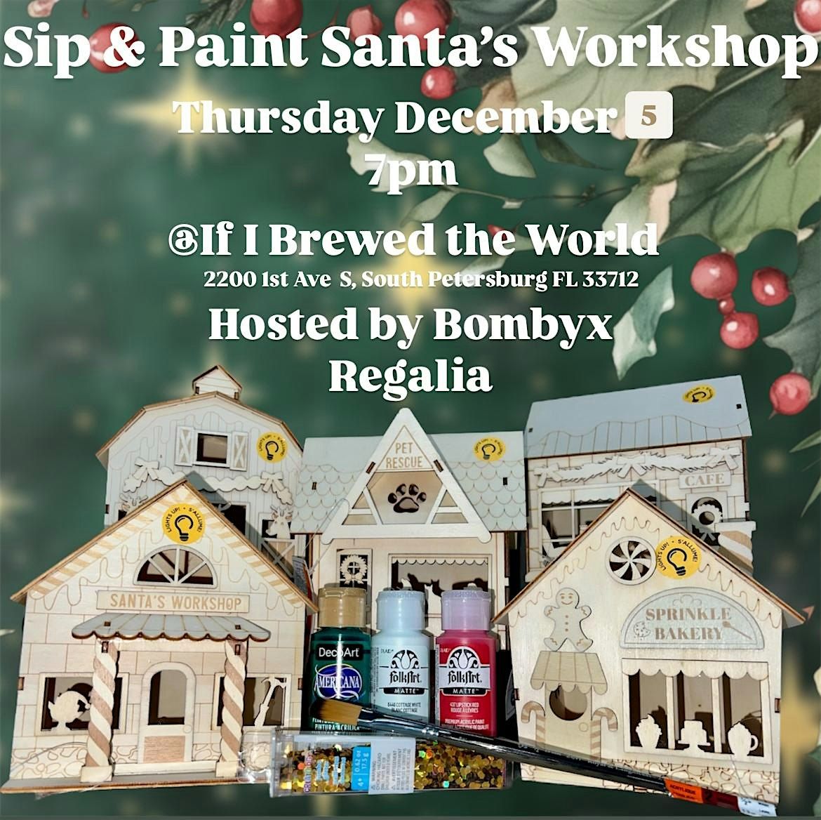 Sip & Paint Santa\u2019s Workshop