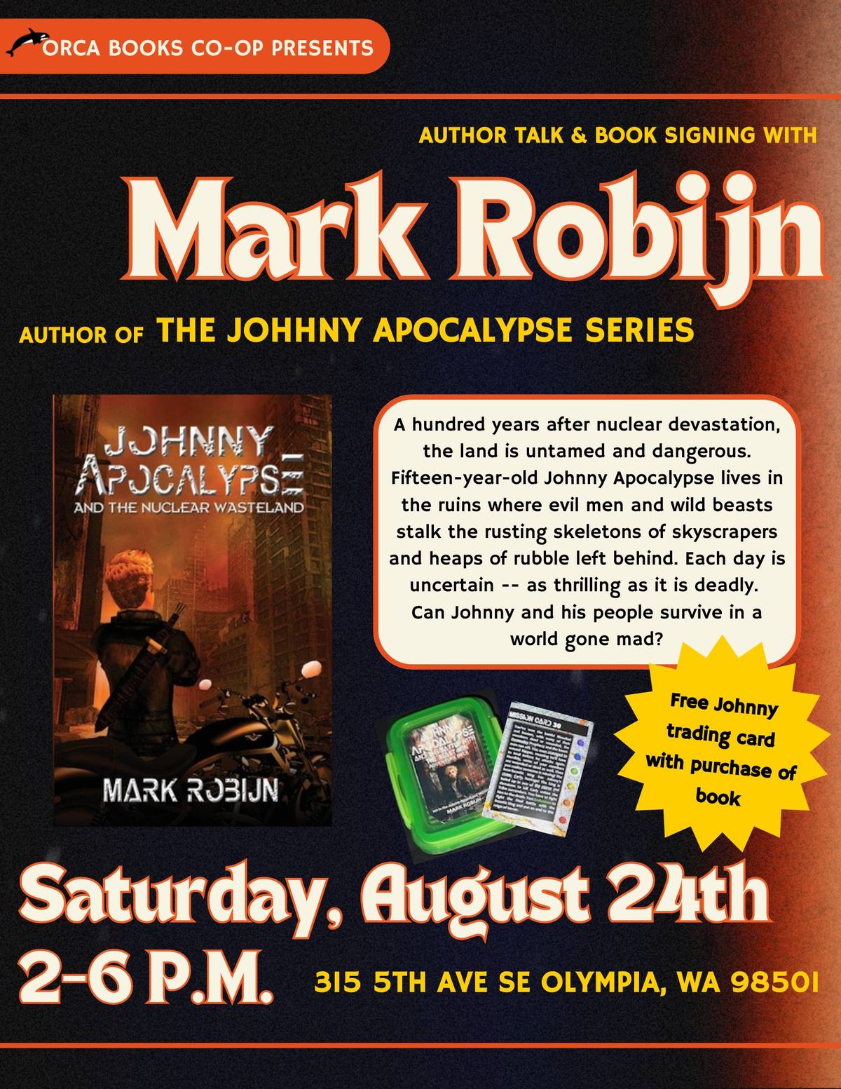 Author Talk and Signing with Mark Robijn