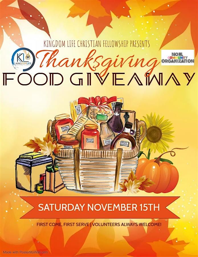 Thanksgiving Food Giveaway