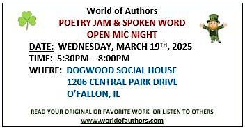 Poetry Jam and Spoken Word Open Mic Night