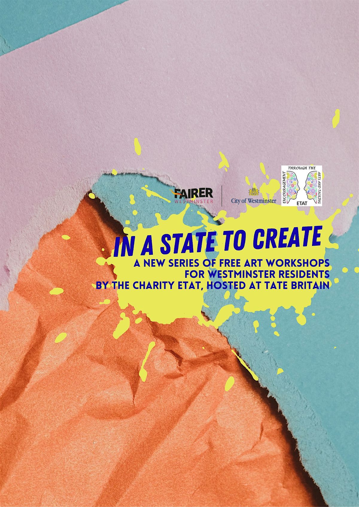 In a state to create: Westminster art workshops for adults 16+