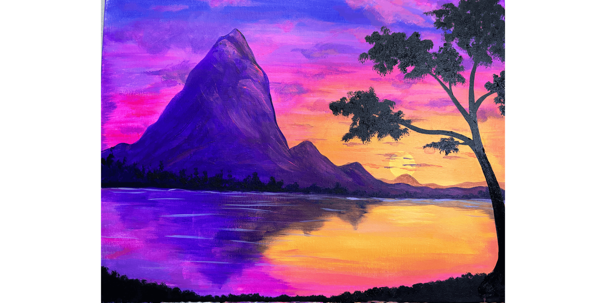 Sunset Mountain - Paint and Sip in Tyler | Classpop!\u2122