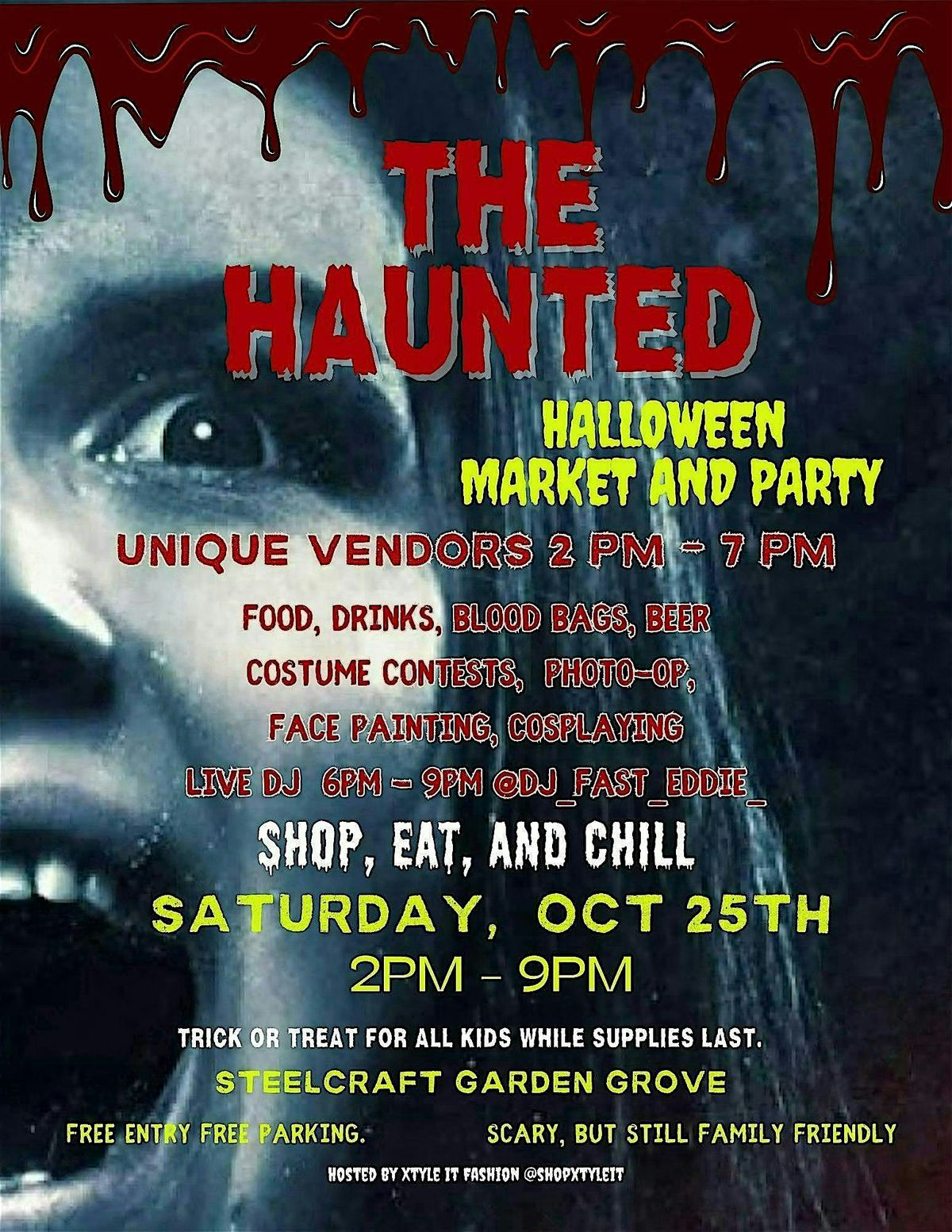 CREEP IT REAL!!! Halloween Market and Party, Free Entry All Welcome