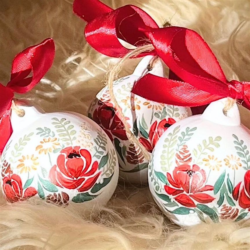 Festive Bauble Workshop with Canapes and Fizz!