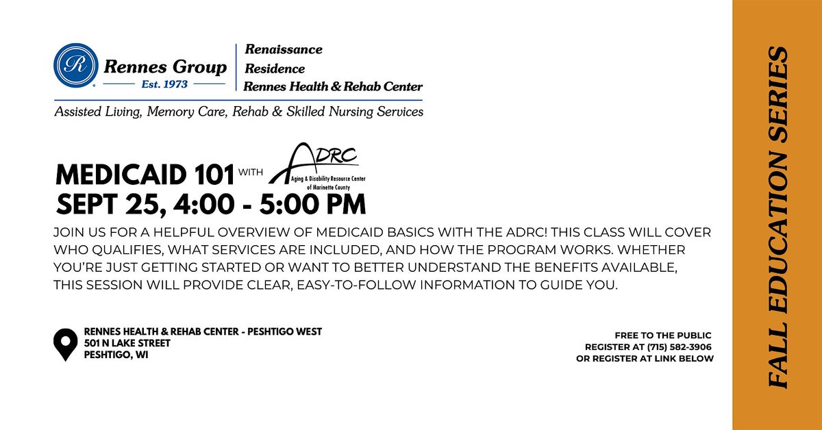 MEDICAID 101 with the ADRC