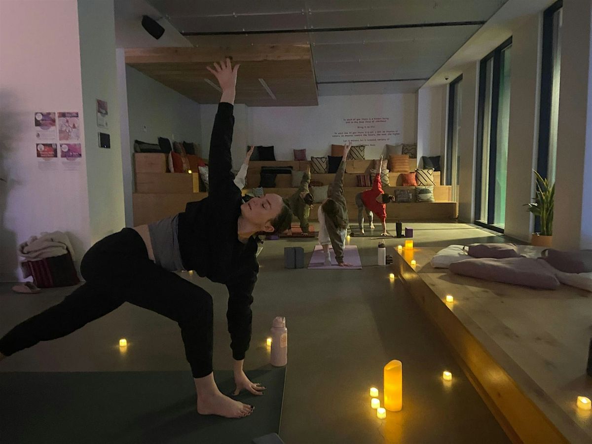 Thursday Evening donation-based Vinyasa Classes at 433 W Broad 2nd Fl