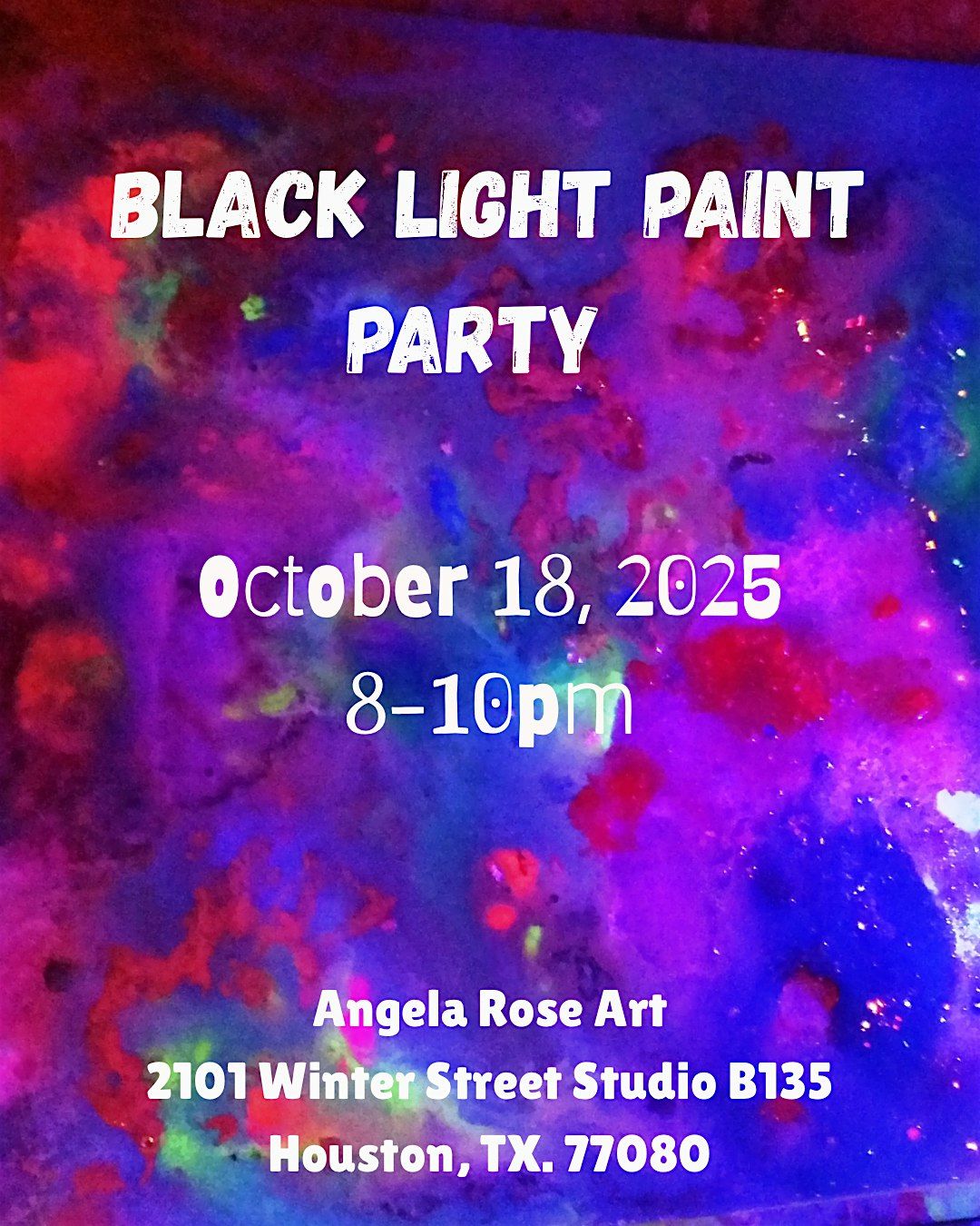 Black Light Paint Party