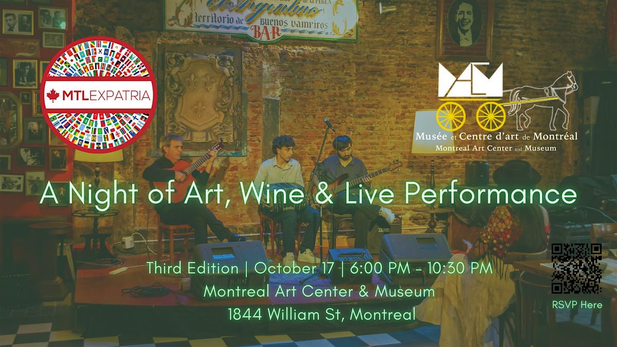 An Evening of Art, Wine, Live Performance & Connection