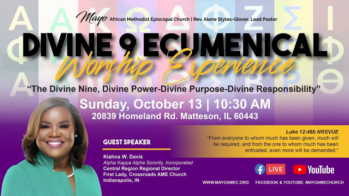 Mayo AME Church Divine 9 Ecumenical Worship Experience 