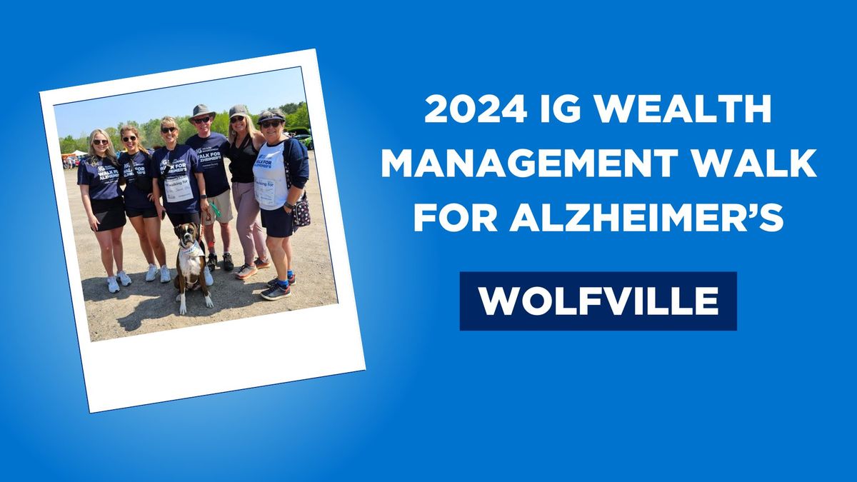 IG Wealth Management Walk for Alzheimer's - Wolfville