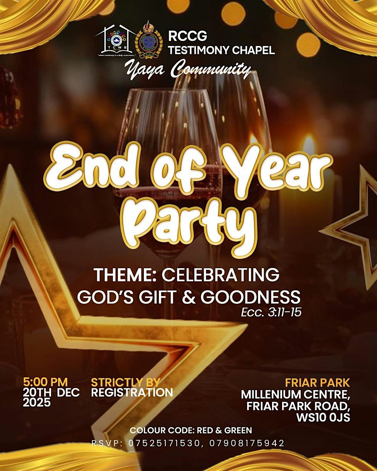 RCCG TESTIMONY CHAPEL YAYA DINNER