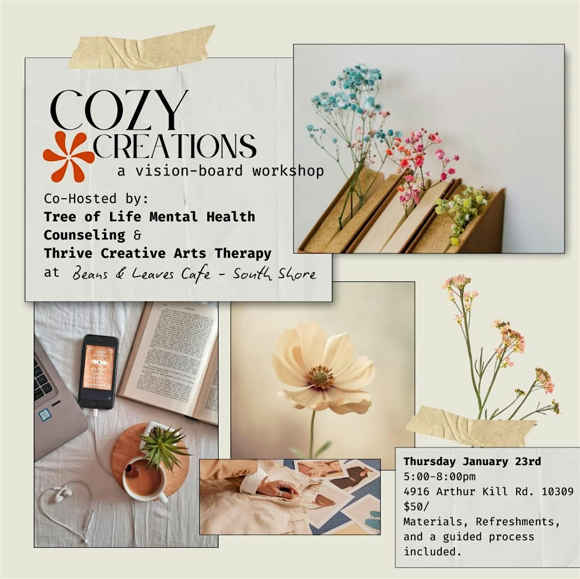 Cozy Creations: A Vision Board Workshop