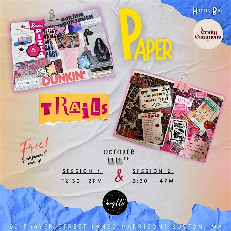 Crafty Commons Boston Presents: Paper Trails