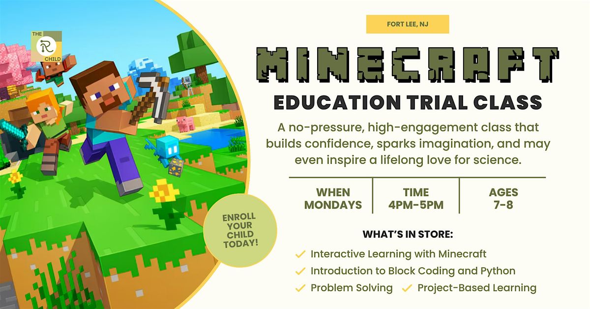 Minecraft Coding Level 1 Trial Class