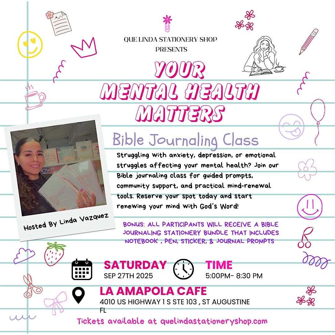 Your Mental Health Matters: Bible Journaling Class