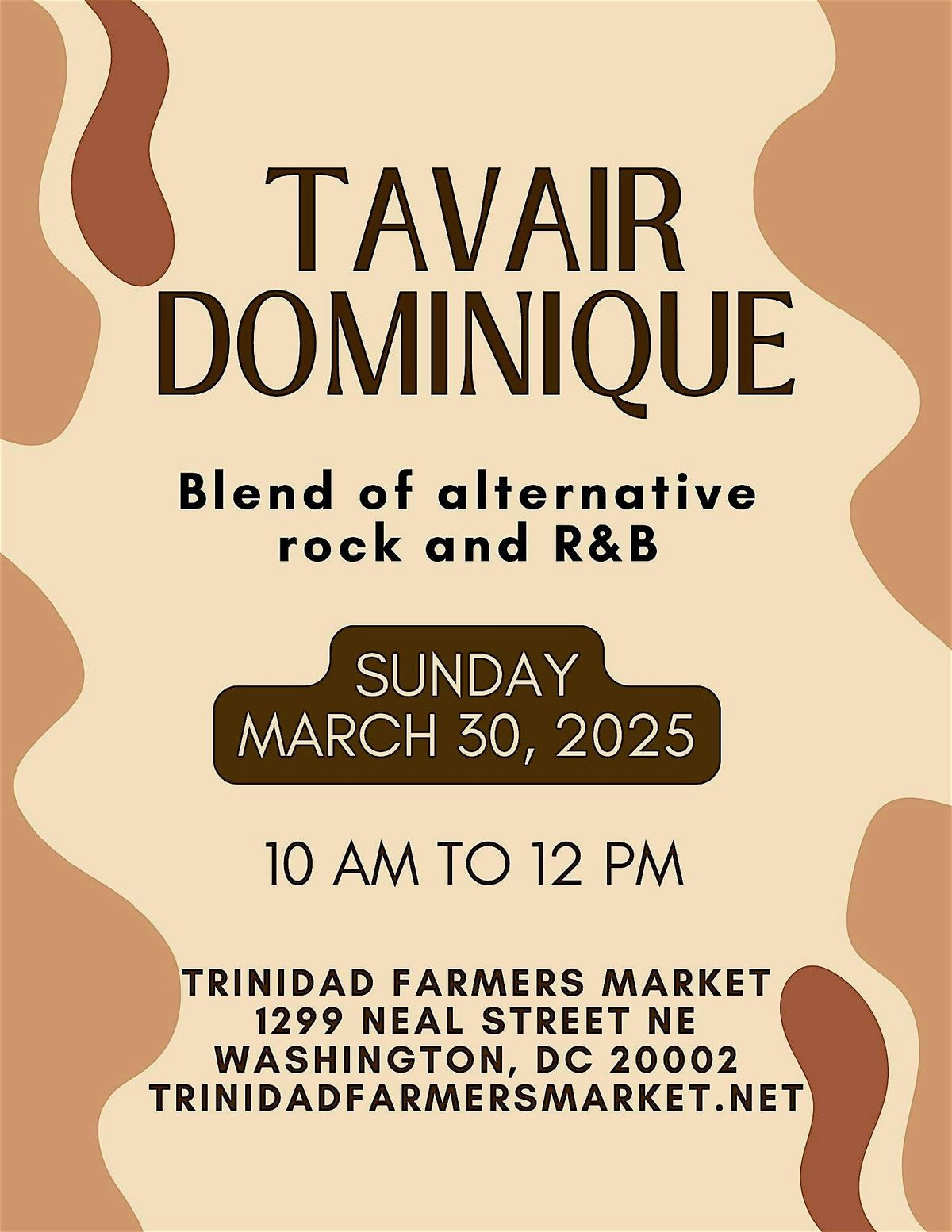 Tavair Dominque Indie Music @ Trinidad Farmers Market (FREE TO ALL)