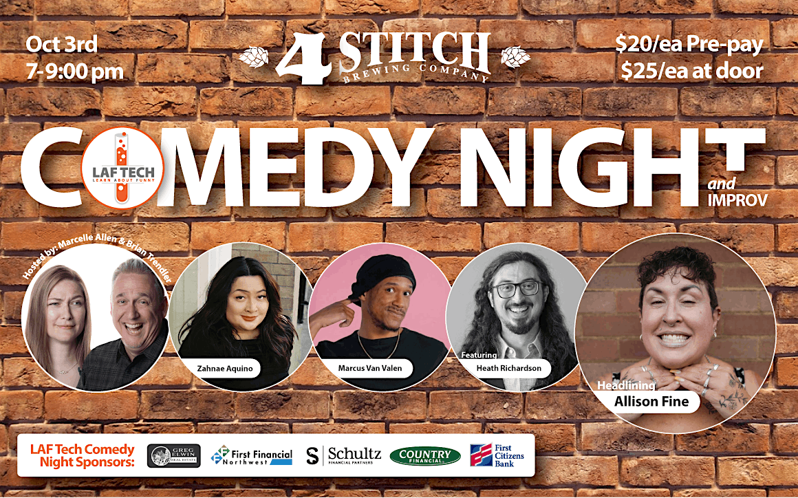 Comedy Night with LAF Tech at 4 Stitch Brewing