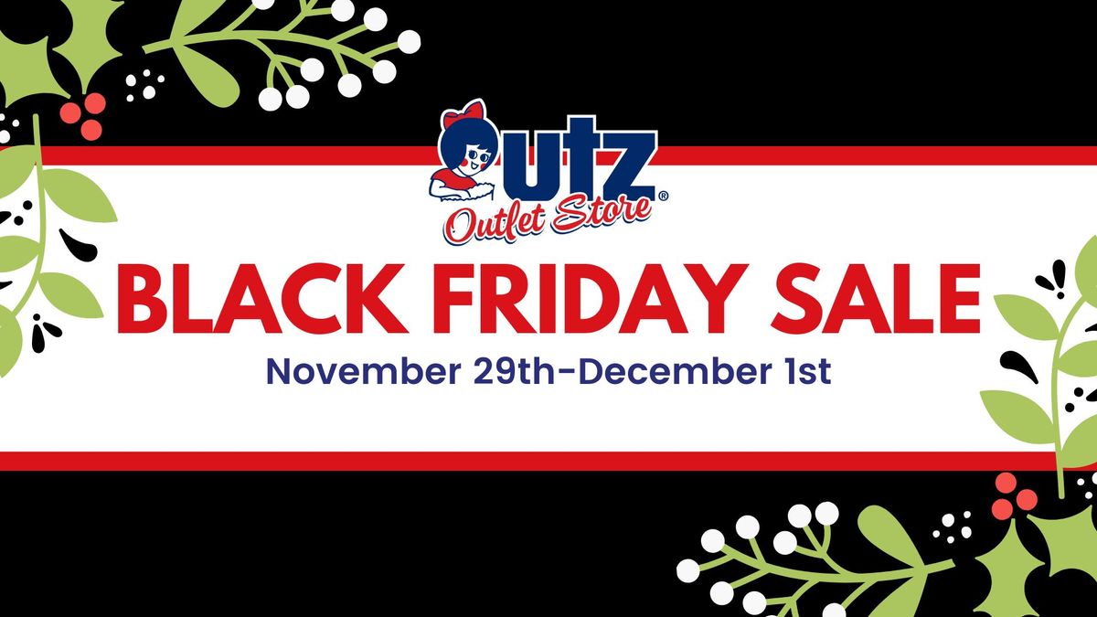 Utz Black Friday Weekend Sale