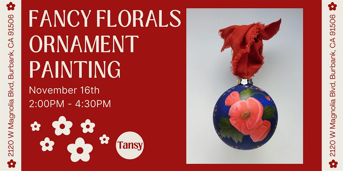 Fancy Florals Ornament Painting with Catherine Dvorak