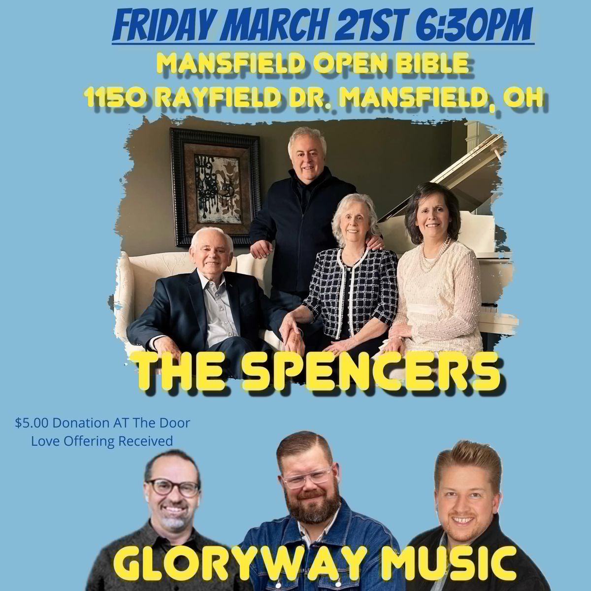 GloryWay in Concert with The Spencers