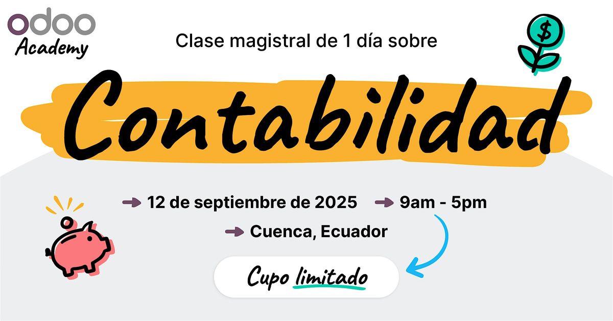 Odoo Academy: Contabilidad y Localizaci\u00f3n Ecuatoriana - Cuenca, Ecuador