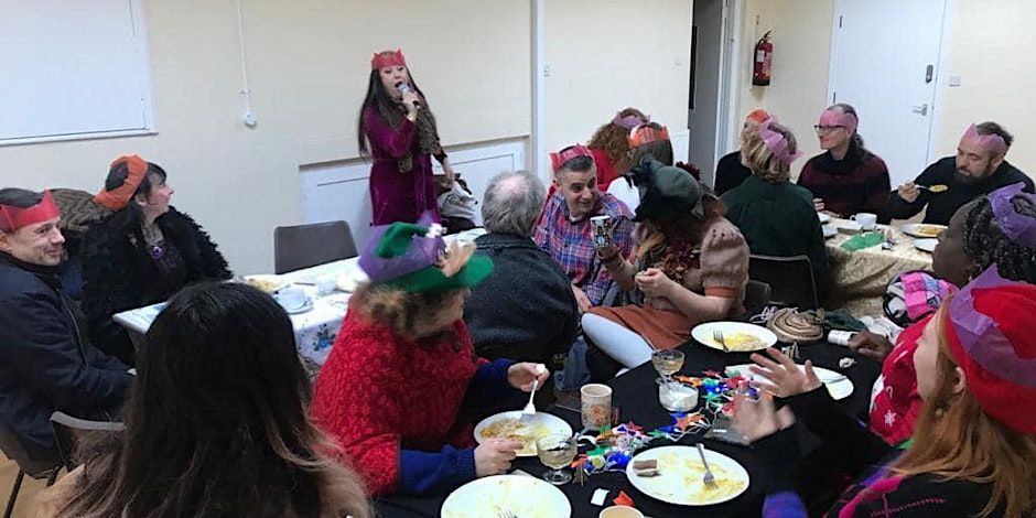 Christmas community meal with karaoke