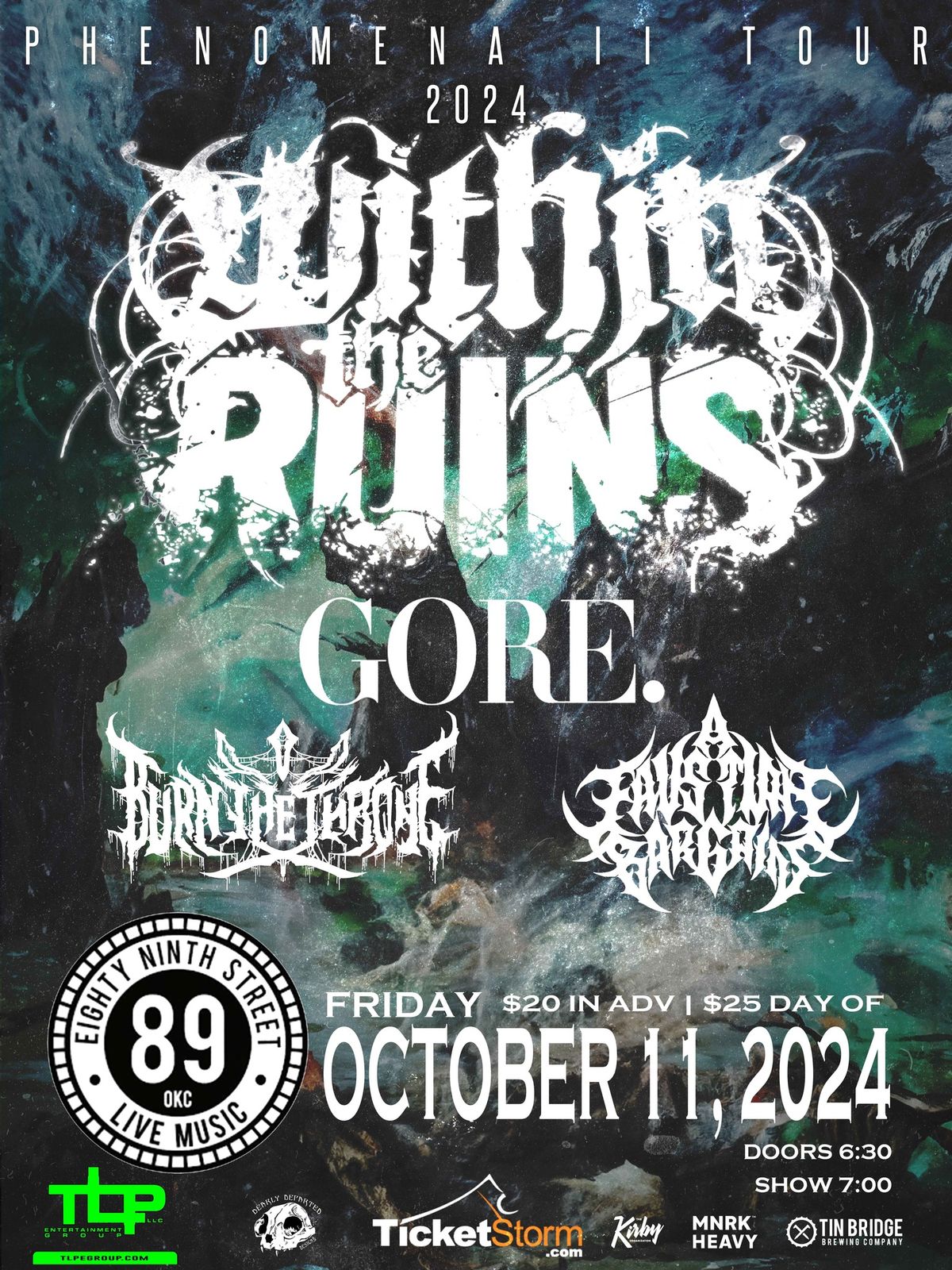 WITHIN THE RUINS w\/ GORE - OKC