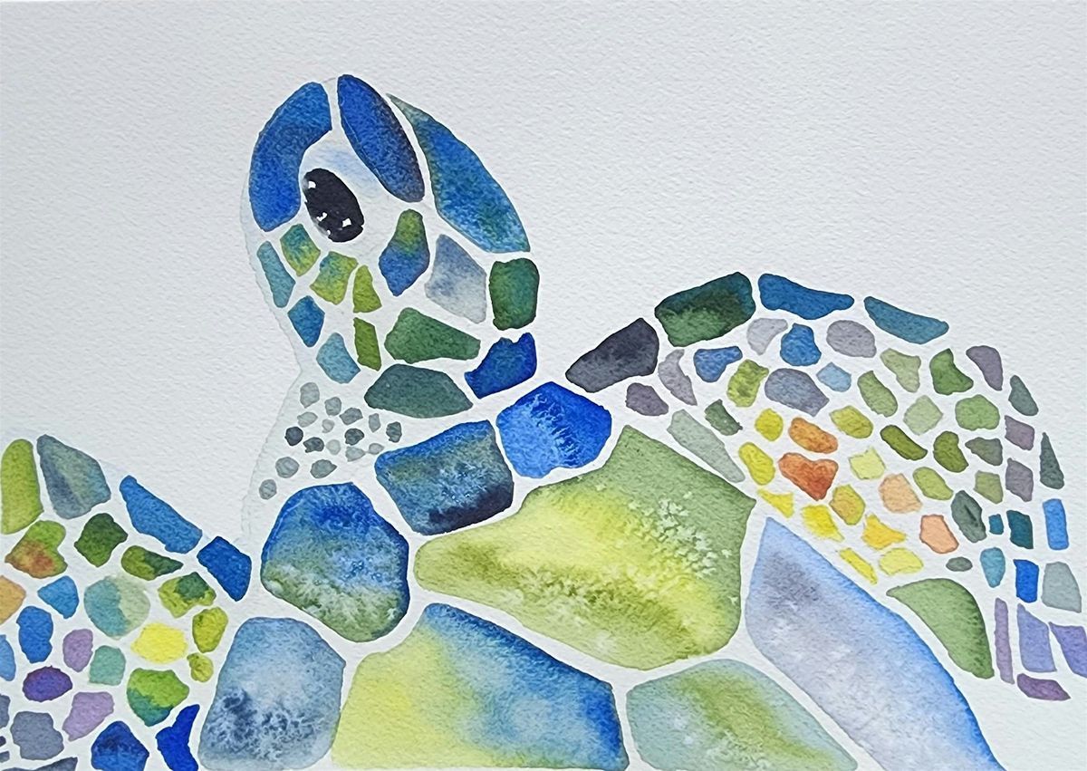 Watercolors for Beginners: Sea Turtle