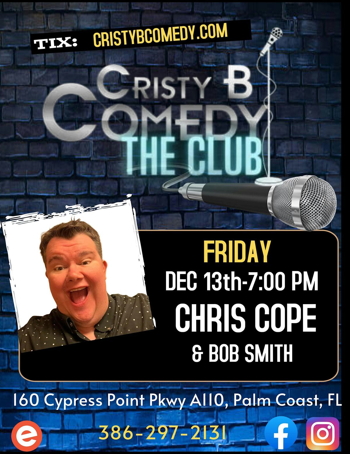 Friday night Comedy with CHRIS COPE