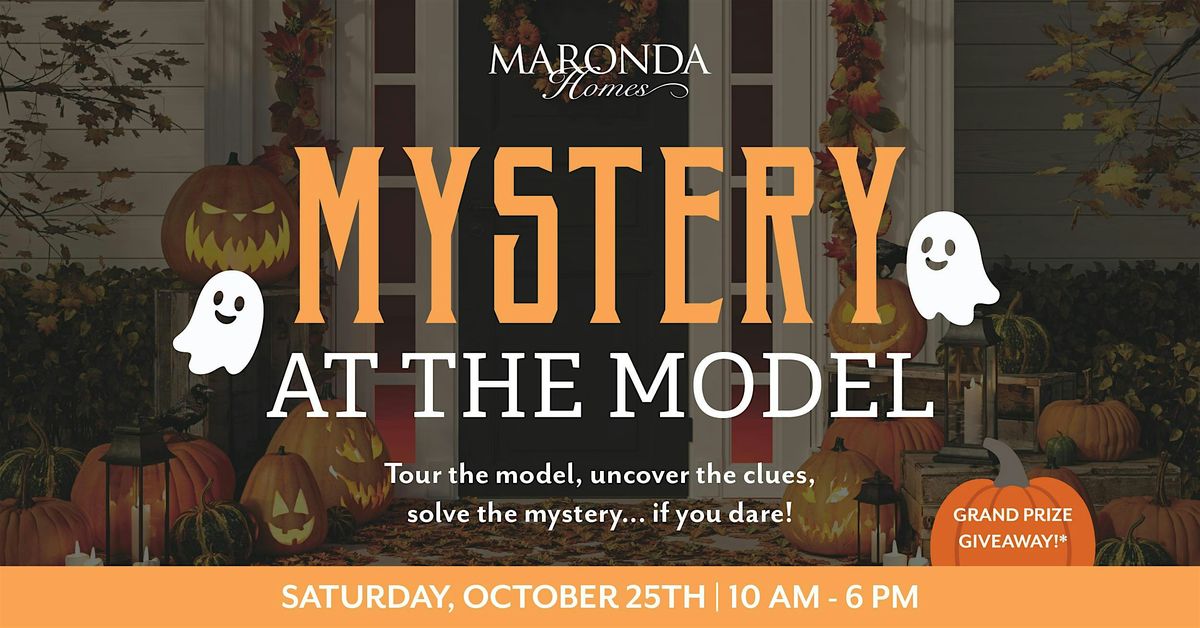 Mystery at the Model: Tour the model, uncover the clues, solve the mystery\u2026