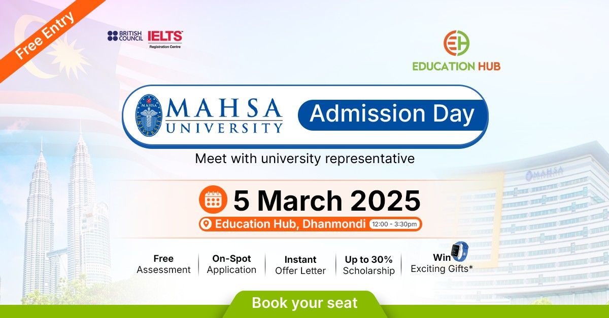 MAHSA University Admission Day- Dhanmondi