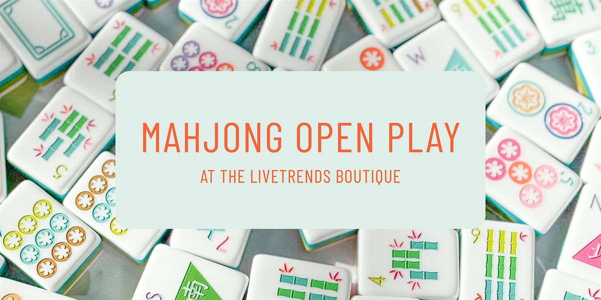 September Mahjong Open Play at LiveTrends Boutique