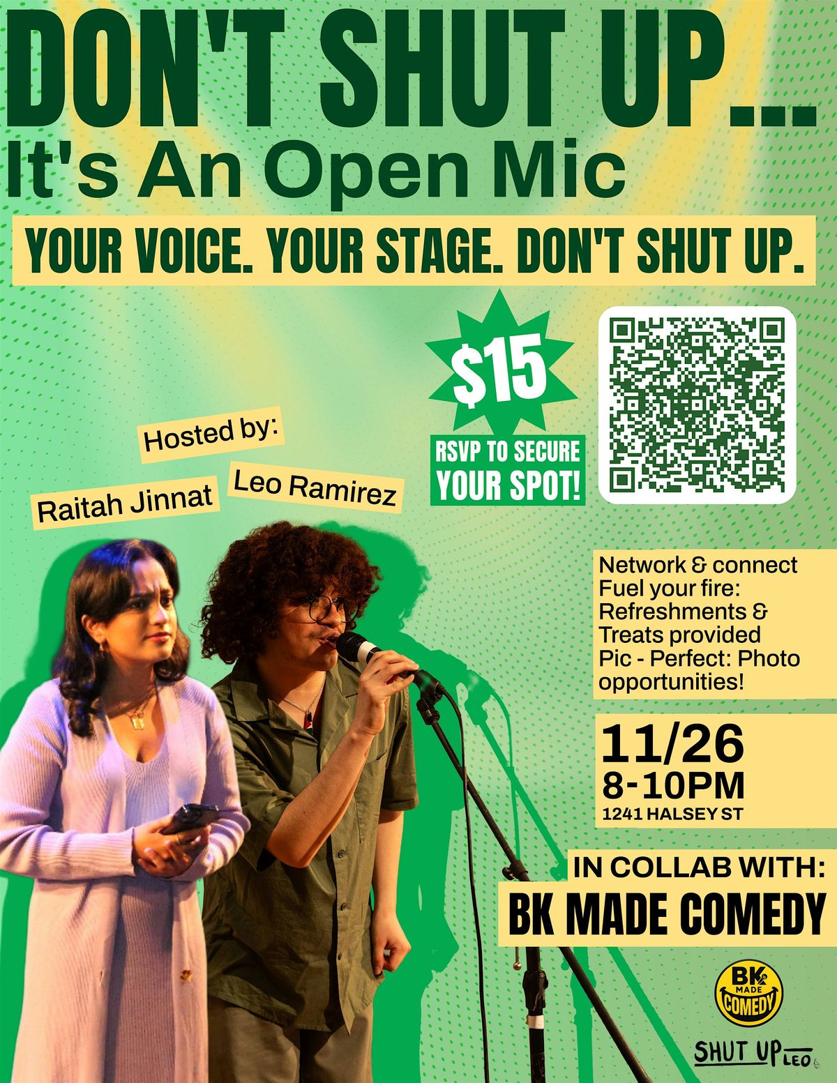 Don't Shut Up...It's An Open Mic!