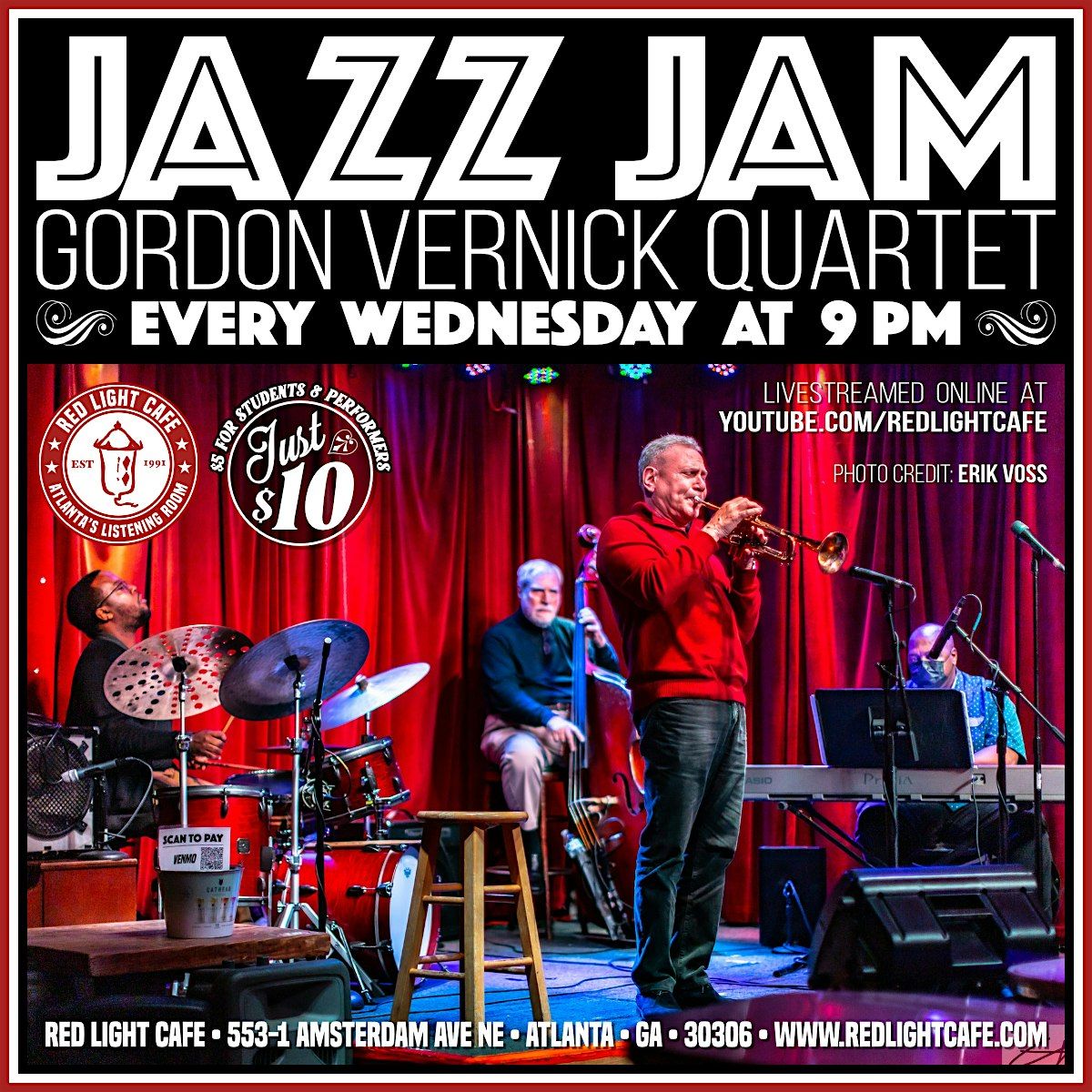 Wednesday Jazz Jam w\/ the Gordon Vernick Quartet