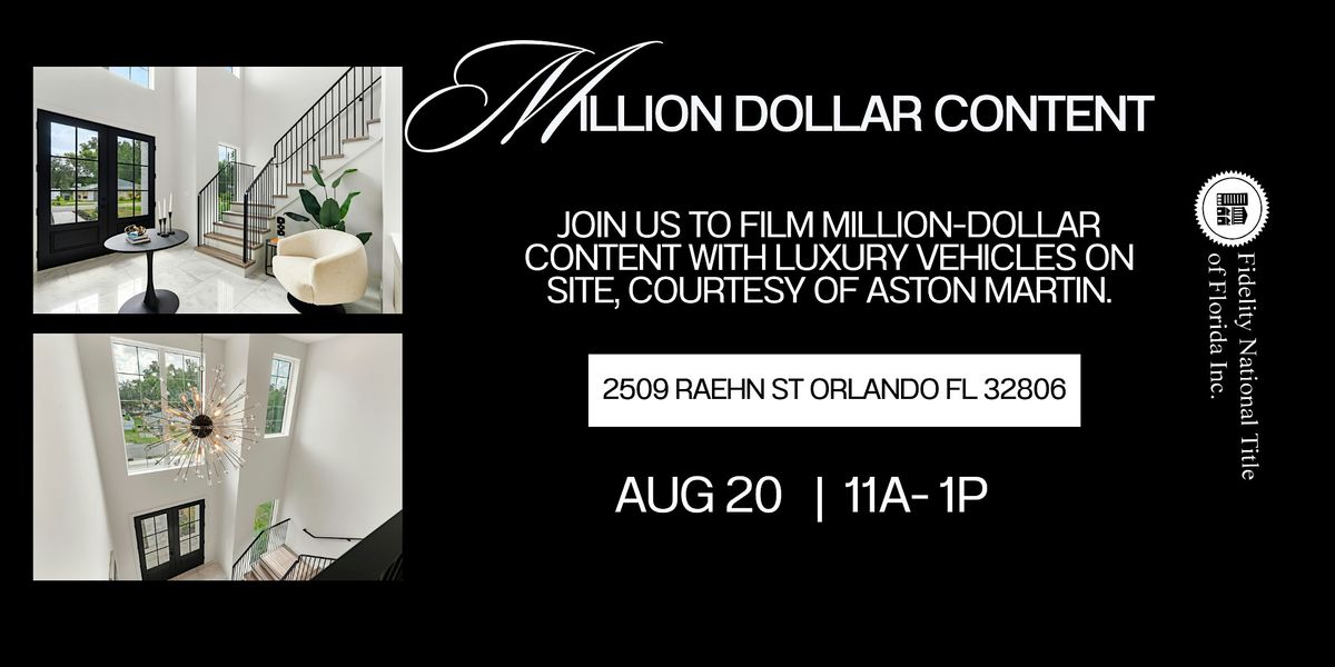 Million Dollar Content | Real Estate Agents Welcome