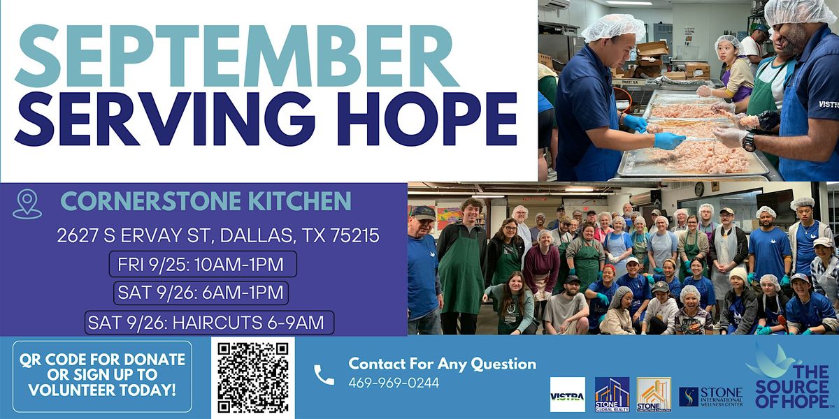 September Volunteer Serving Hope